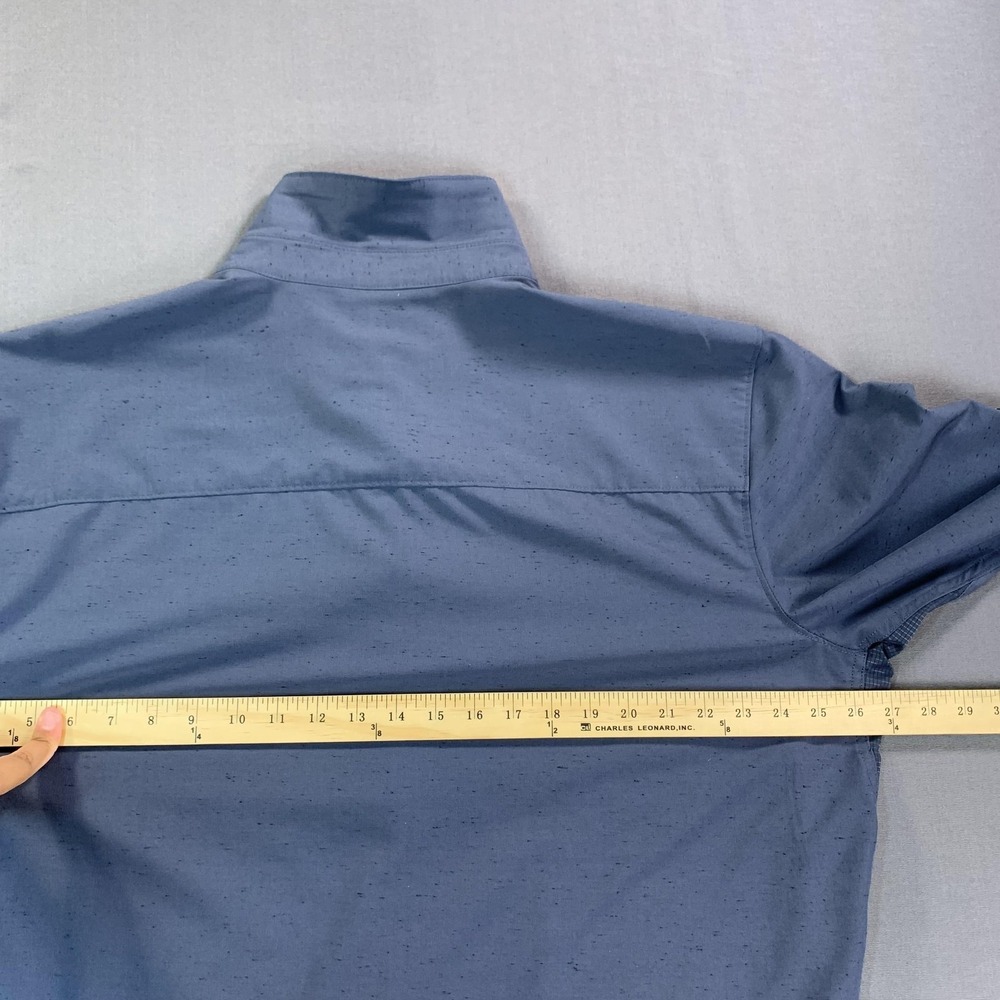 Voyager Shirt Men 2XL Blue Green Stretch Woven Long Sleeve Button Front Lot of 4 - Picture 14 of 16